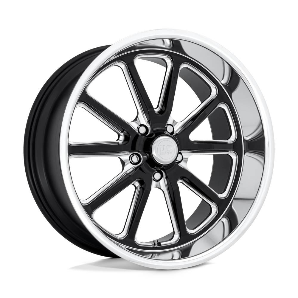 U117 Rambler Gloss Black Milled 20x9.5, 5/5 (5/127) Bolt Pattern, 5.29" Backspace, +1MM Offset, U11720957352