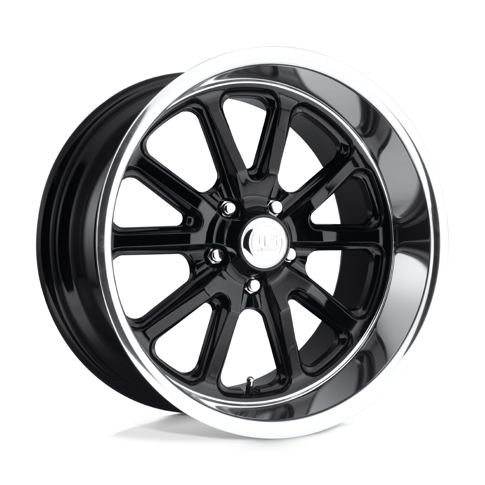 U121 Rambler Gloss Black 20x9.5, 5/4.75 (5/120.65) Bolt Pattern, 5.29" Backspace, +1MM Offset, U12120956152