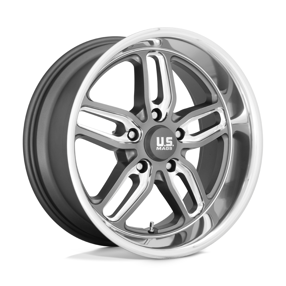 U129 Cten Matte Gun Metal Milled 18x8, 5/4.75 (5/120.65) Bolt Pattern, 4.54" Backspace, +1MM Offset, U12918806145