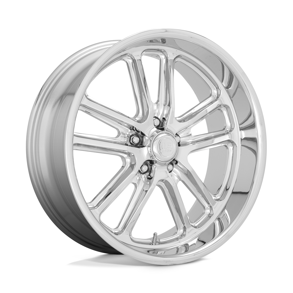 U131 Bullet Chrome 20x8, 5/4.5 (5/114.3) Bolt Pattern, 4.54" Backspace, +1MM Offset, U13120806545