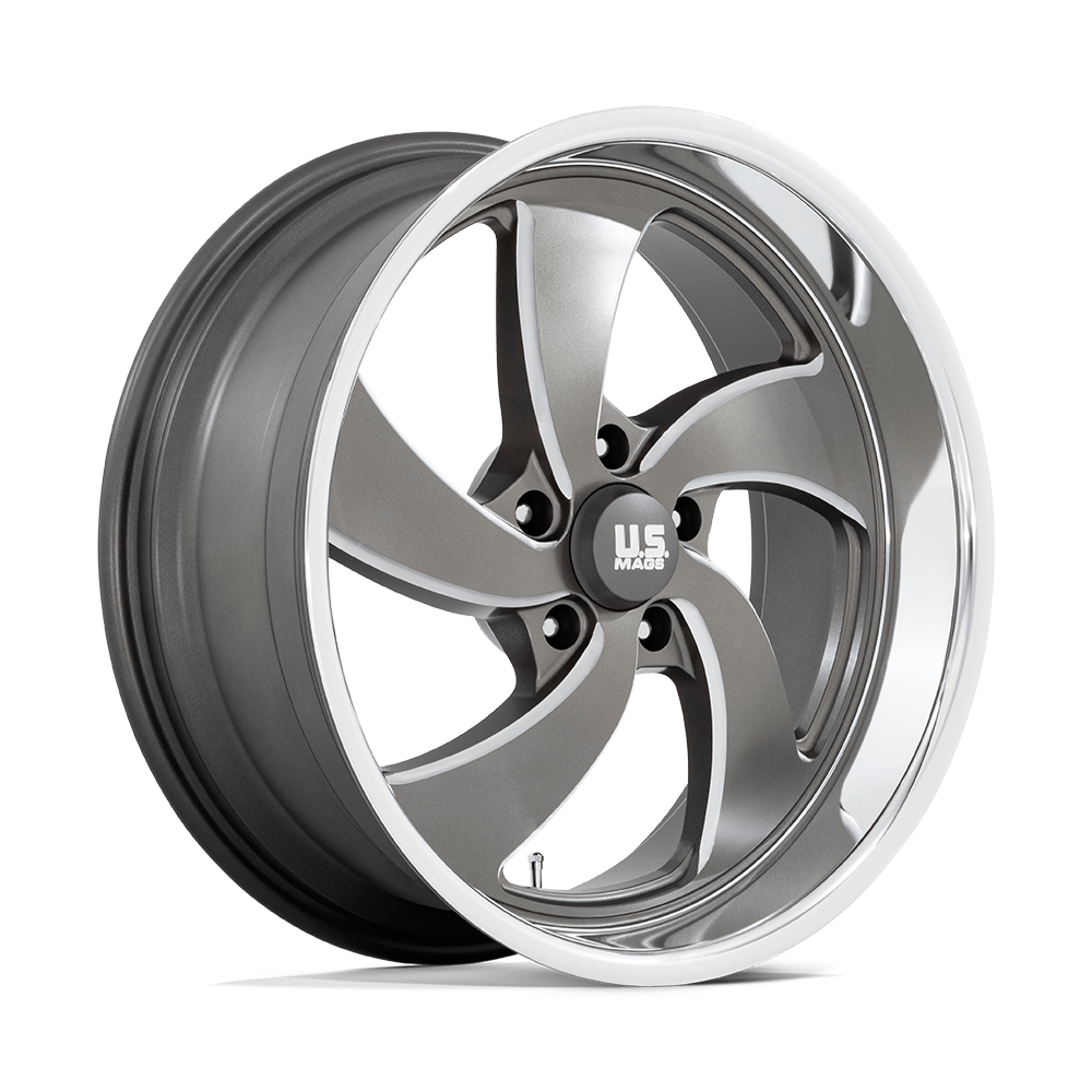 U133 Desparado (Right Directional) Anthracite Milled Diamond Cut Milled 20x9.5, 5/4.75 (5/120.65) Bolt Pattern, 5.29" Backspace, +1MM Offset, U133209561+01R