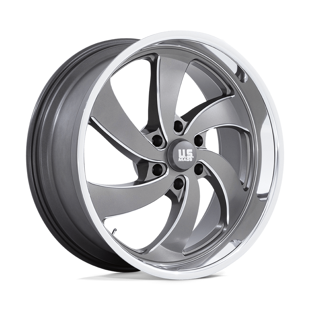 U133 Desparado (Left Directional) Anthracite Milled Diamond Cut Milled 22x9, 6/5.5 (6/139.7) Bolt Pattern, 5.98" Backspace, +25MM Offset, U133229077+25L