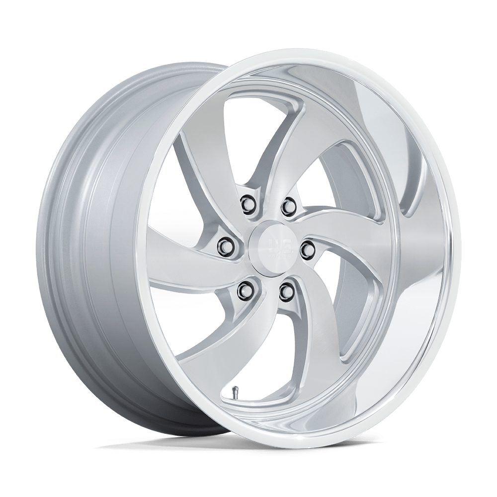 U134 Desparado (Left Directional) Silver Brushed Face Milled Diamond Cut Milled 20x8, 6/5.5 (6/139.7) Bolt Pattern, 4.54" Backspace, +1MM Offset, U1342080D8+01L