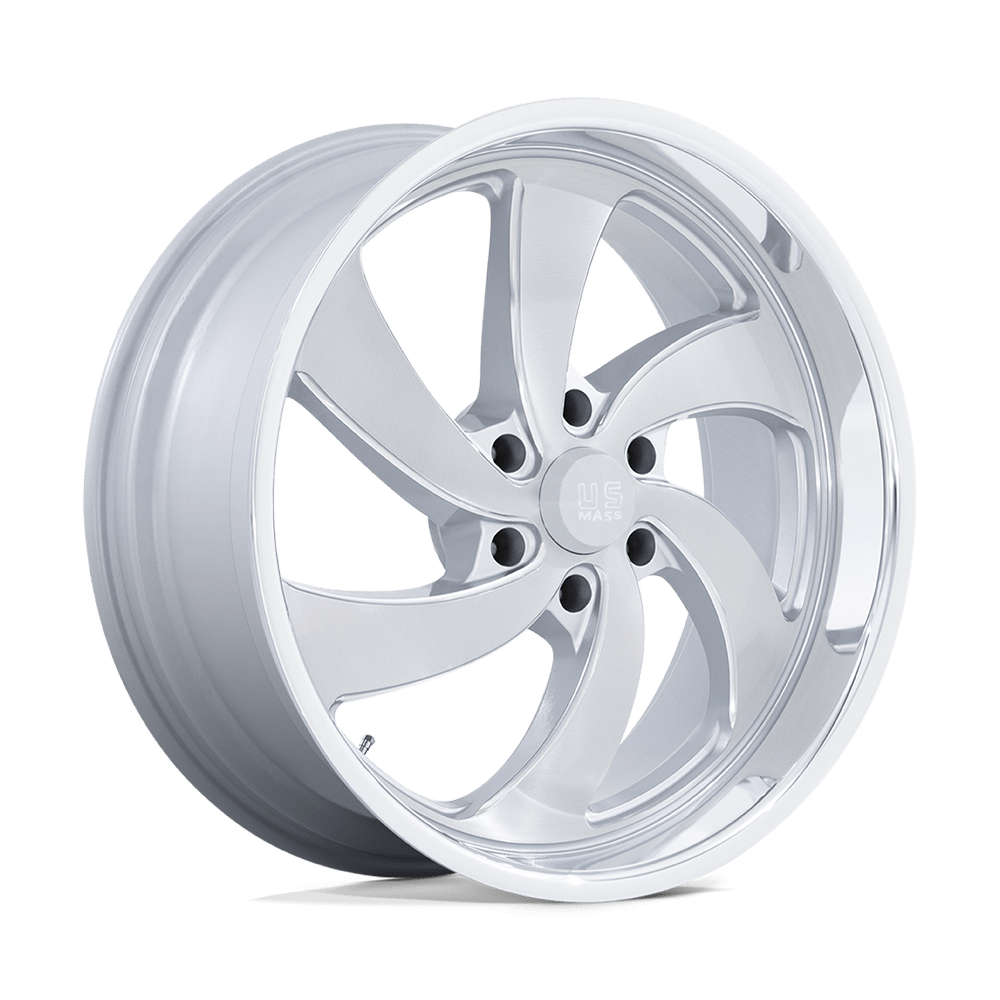 U134 Desparado (Left Directional) Silver Brushed Face Milled Diamond Cut Milled 22x10, 6/5.5 (6/139.7) Bolt Pattern, 6.48" Backspace, +25MM Offset, U134220077+25L