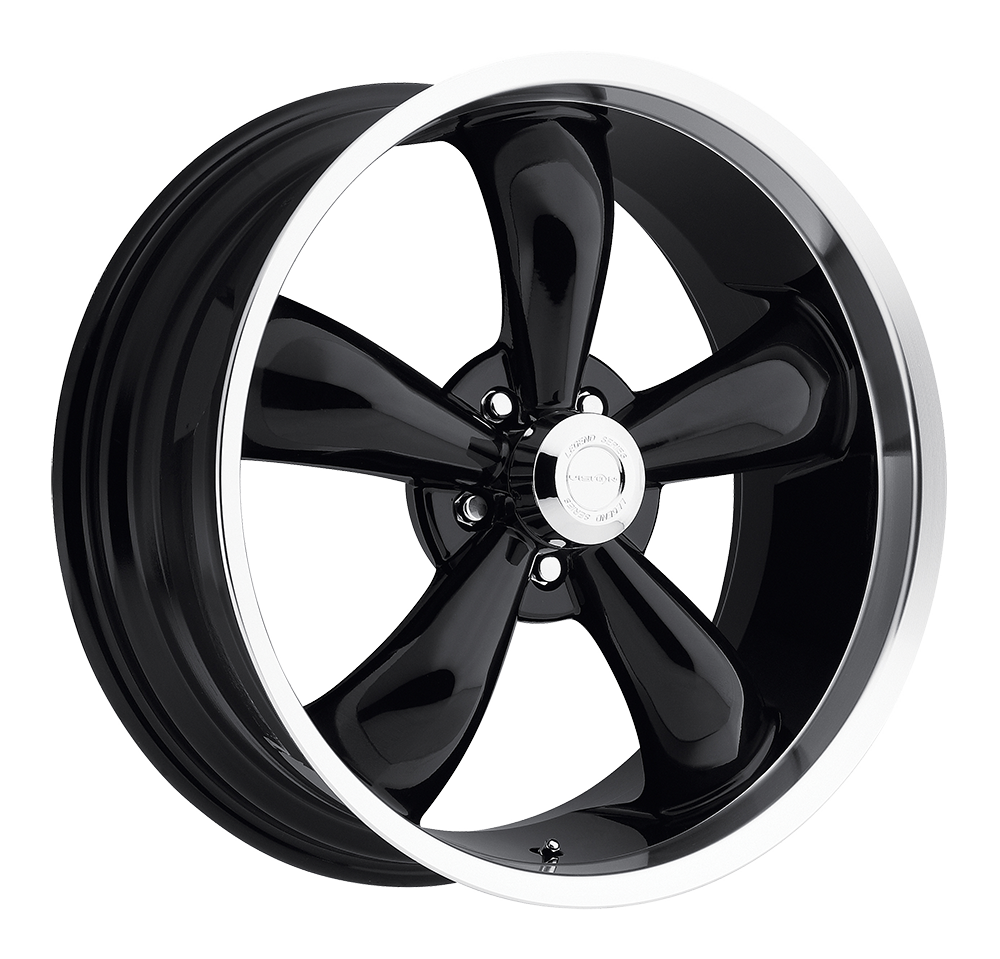 142 Legend 5 Gloss Black Machined Lip 18X8.5, 5x4.75 (5x120.65) Bolt Pattern, 5.5 Backspace, 20MM Offset, 142-8861GB20